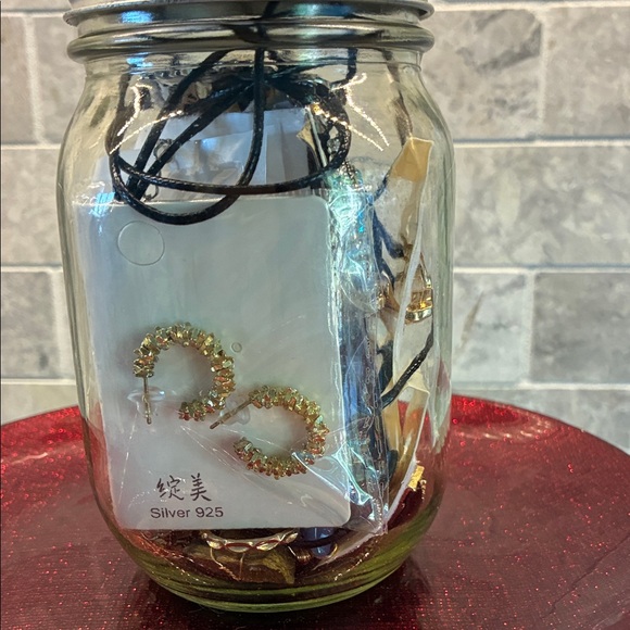 Jewelry - Mason jar full of jewelry